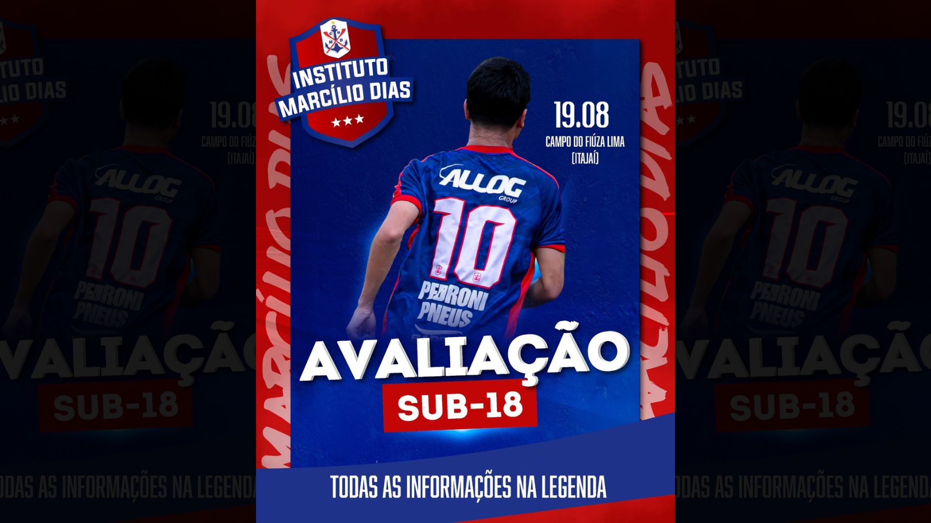 Avaliações para a categoria Sub-18 acontecem na próxima terça-feira